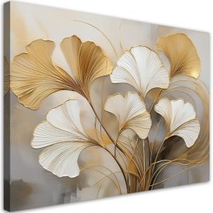 Artgeist Tableau d&eacute;co Feuillage Botanica Beige 100x70