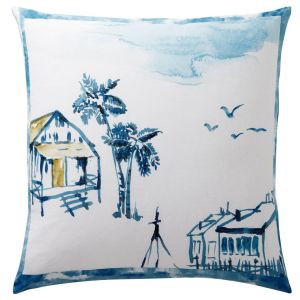 Taie d'oreiller coton MOUSSAILLON - bleu