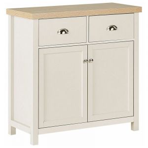 Image de Beliani Commode beige / effet bois clair 2 tiroirs CLIO