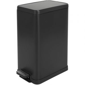 Svita - STM15 Poubelle à pédale 15l incl. seau intérieur Couvercle Softclose noir