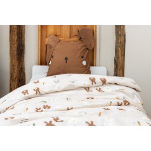Easy Dort Parure de lit 140 x 200 cm Coton imprimé POMPON