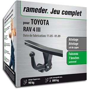 Auto-Hak Rameder Attelage col de cygne + faisceau universel 7 broches - TOYOTA RAV 4 III