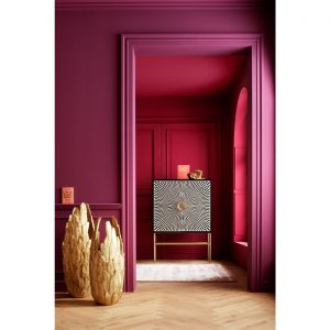 Image de Kare Design Buffet haut 2 portes noir et blanc