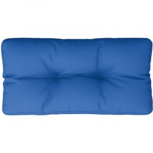 VidaXL Coussin de palette bleu royal 70x40x12 cm tissu