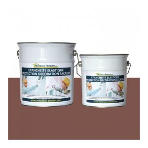 Image de Matpro Peinture Etanche & Elastique Pour Protection Façade Ton bois - 2.5 Kg - Ton bois