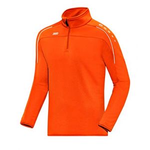 Jako Sweat Zippé Classico L orange fluo