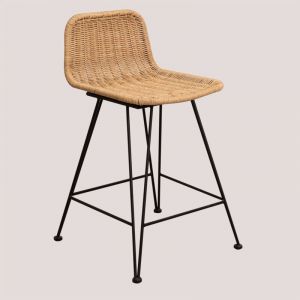 Sklum - Tabouret haut en rotin Sunset Vali ?62 cm - ?62 cm