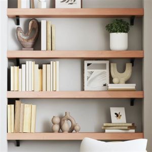 VidaXL Étagère Murale, Dessus de Table avec Bord Vivant, Tablette Suspendue Flottante, Rustique, Marron Clair Bois Chêne Massif Traité