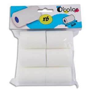 O Color O'COLOR Lot de 6 recharges de rouleau mousse 5cm.