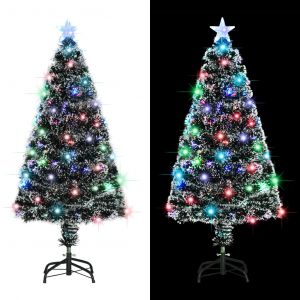 VidaXL Arbre de Noël artificiel et support/LED 120 cm 135 branches