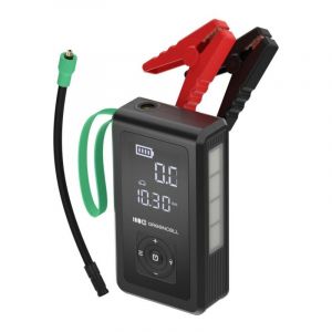 Green Cell Batterie externe CJSGC03 8000 mAh Lithium-Ion Noir Vert clair &eacute;cran OLED