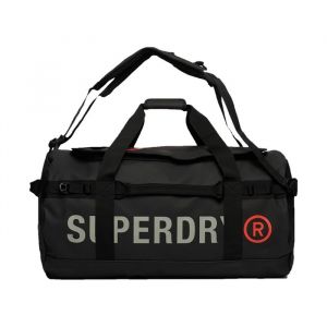 Superdry Sac Large Tarp Barrel noir blanc orange