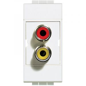 Legrand Double Connecteur Light Typerca Rouge-jaune 1 Module