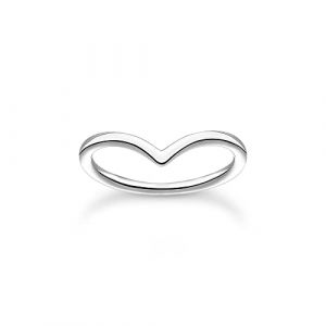 Image de Thomas Sabo Bague forme de V argent Argent sterling 925 Gris - Couleur Gris - Taille XS