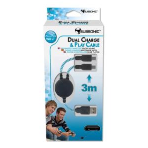 Subsonic Câble de recharge double & extra long pour Wii U