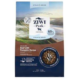 Ziwi Peak Steam & Dried bœuf, potiron pour chien - 3,2 kg