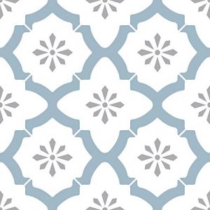 Wallpops FP2943 Dalles de Sol Autocollantes Alfama, Multicolore, 12 x 12 inches