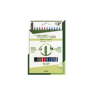 Tratto 1 trousse Green Plastic 12 pièces