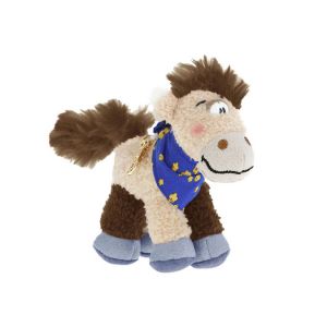 Diddl - Porte-clés Peluche Loupsily 12cm - Mini Peluche Cheval en Matière Recyclée - Accessoire Mignon Années 90 - Idée Cadeau Écoresponsable Enfant et Fan Nostalgique Collectionneur