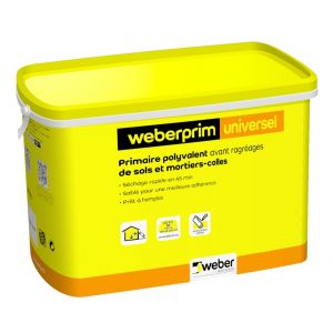 Weber Primaire polyvalent sablé à séchage rapide PRIM UNIVERSEL - Seau de 10 kg