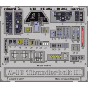 Eduard MAQUETTE A10 THUNDERBOLT II INT.HB1/48 FE395