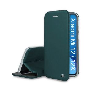 Ibroz Etui Xiaomi 12/12x Etui Cuir Kaki