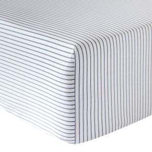 Anne de Solène Drap housse percale blanc 90x200 cm