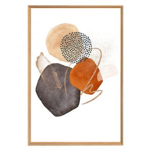 Ceanothe Tableau mural encadré forme moderne 65x97 cm