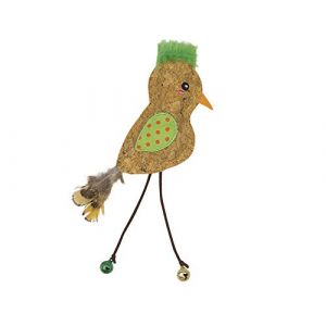 Nobby Jouets pour chat oiseau en li&egrave;ge avec herbe Pet