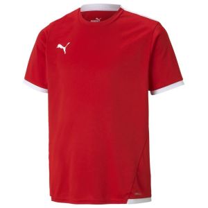 Puma TeamLIGA Jersey Jr, Mixte enfant Rouge Blanc, 152
