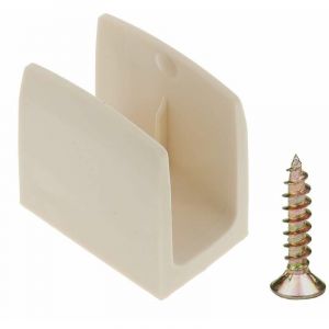 Cyclingcolors Clip bloqueur de manivelle volet Roulant beige Support Guide Manette Plastique 15mm - 18mm Universel fenêtre Mur à Visser