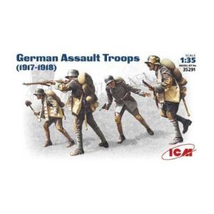 ICM Figurines 1ère Guerre Mondiale : Troupes d'assaut allemandes 1917-1918