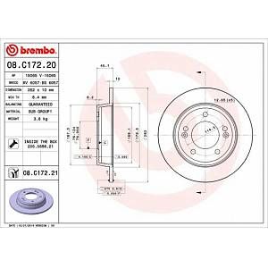 Brembo Jeu de 2 disques de frein HYUNDAI VELOSTER (06508.C172.21)