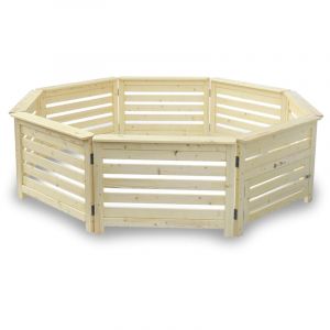 Image de Alice's Garden Habillage en bois naturel pour SPA 6 places, modulable