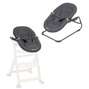 Bébé Confort Timba Baby, Transat Bébé, Compatible Pour Chaise Haute Timba, De La Naissance Jusqu'à 6 Mois, Mineral Graphite