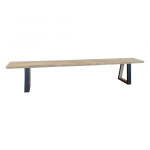 Now's Home Lot de 2 bancs en bois d'acacia, HERA