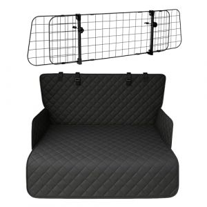 Set Auto Chien Eurocatch &ndash; Couverture Coffre Imperm&eacute;able + Grille S&eacute;paration R&eacute;glable 90-155x75-134 cm &ndash; Universel & Robuste