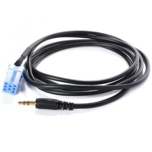 Image de Skyexpert Cable auxiliaire aux mini iso autoradio jack blaupunkt grundig becker 8 pin audi