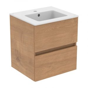 Ideal Standard Eurovit+ Vasque avec meuble bas, 2 tiroirs, R0571Y8,