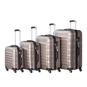 Trolley Travel Case Set / Valise Rome - 4 pièces - Champagne - ABS