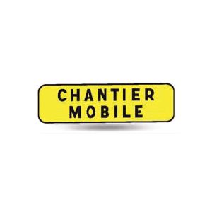 Taliaplast 525107 - Panonceau indication chantier mobile km c2 900x250mm