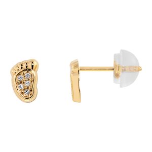 Cleor Boucles oreilles Boucles d'oreilles en Or 375/1000 Jaune et Oxyde Femme multicolor - Taille Unique