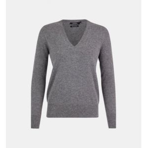 Galeries Lafayette Pull cachemire femme Zocon ajusté certifié Oeko-Tex standard 100 Gris G