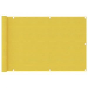 Écran de balcon brise pare vue protection confidentialité 90 x 400 cm PEHD jaune 02_0010201