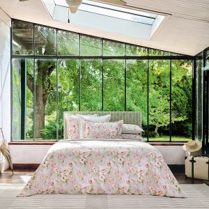 Anne de Solène Housse de couette satin beige 240x220 cm