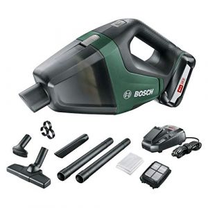 Bosch Aspirateur à main sans fil UniversalVac 06033B9101 18 V Vert et Noir avec batterie 2,5 Ah