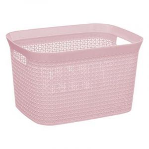 Panier de Rangement "Scandi" 25L Rose Prix