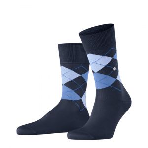Burlington Manchester M SO coton motif fantaisie 1 paire, Chaussettes Homme, Bleu (Marine 6120) nouveau - &eacute;cologique, 46-50
