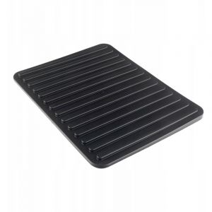 Gouttoir à vaisselle Tapis de séchage en silicone Noir - Kadax