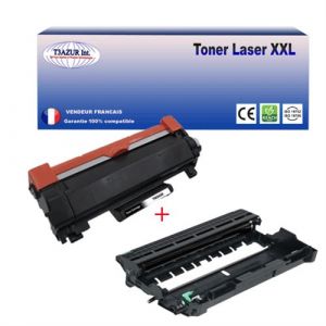 T3Azur Kit Tambour+Toner compatibles pour Brot r DCP L2550DN, HL L2395DW T3AZUR